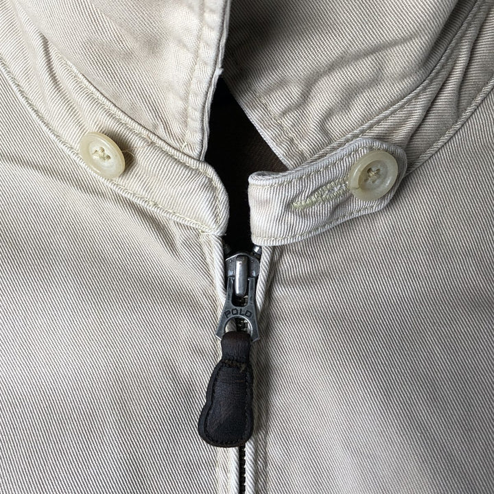 Ralph Lauren POLO by Ralph Lauren Swing Top Sports Jacket Men's L size cotton Beige type Vintage Second Hand