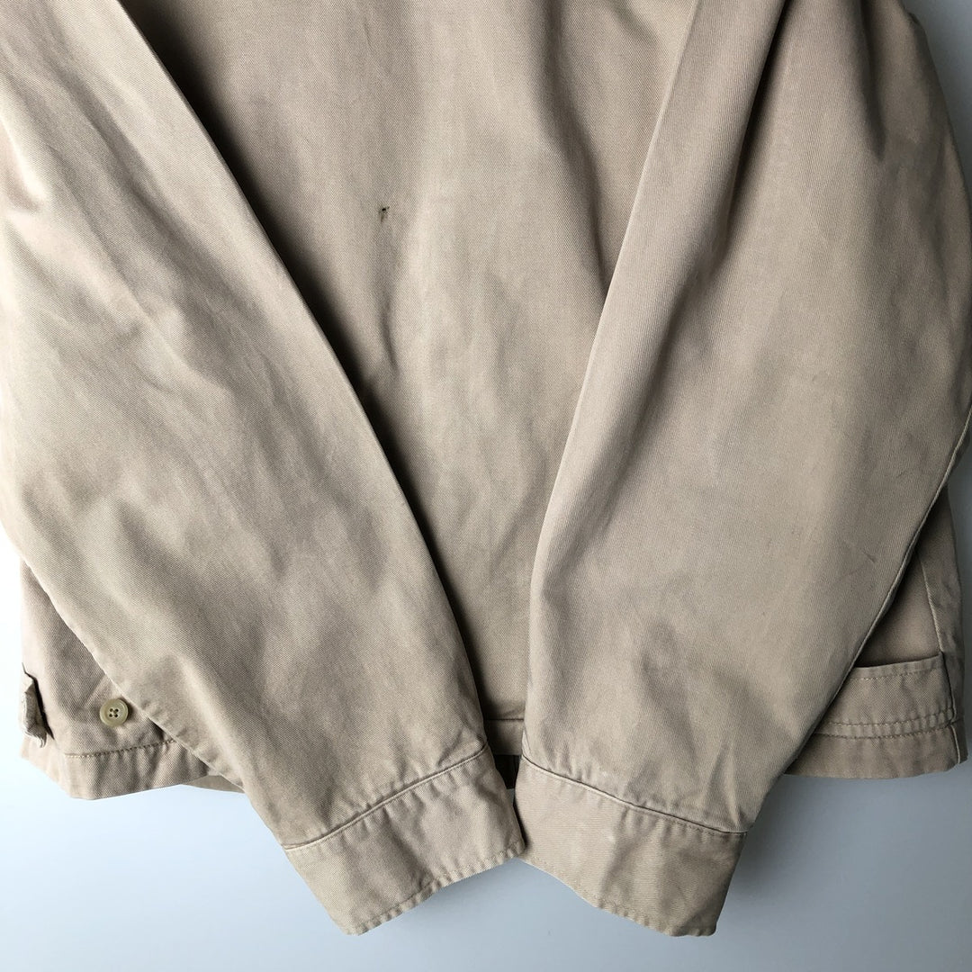 Ralph Lauren POLO by Ralph Lauren Swing Top Sports Jacket Men's L size cotton Beige type Vintage Second Hand