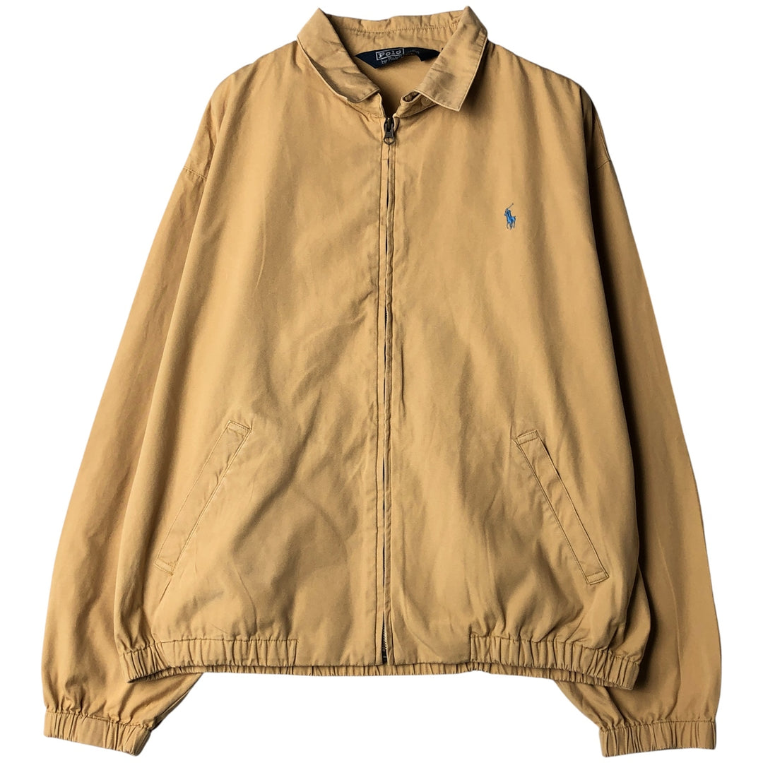Ralph Lauren POLO by Ralph Lauren Swing Top Sports Jacket Men's L size cotton ocher yellow type Vintage Second Hand