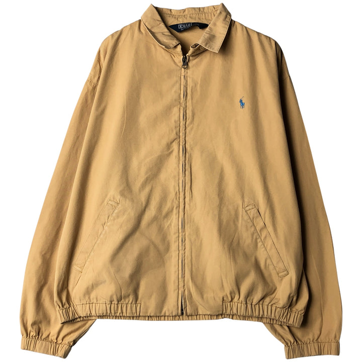 Ralph Lauren POLO by Ralph Lauren Swing Top Sports Jacket Men's L size cotton ocher yellow type Vintage Second Hand