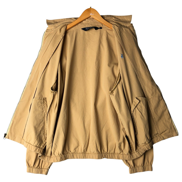 Ralph Lauren POLO by Ralph Lauren Swing Top Sports Jacket Men's L size cotton ocher yellow type Vintage Second Hand
