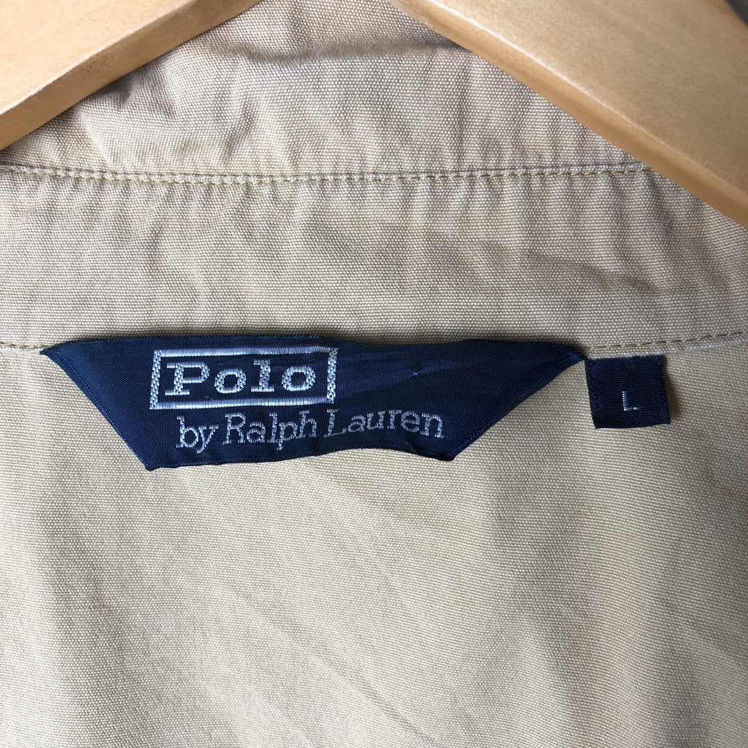 Ralph Lauren POLO by Ralph Lauren Swing Top Sports Jacket Men's L size cotton ocher yellow type Vintage Second Hand