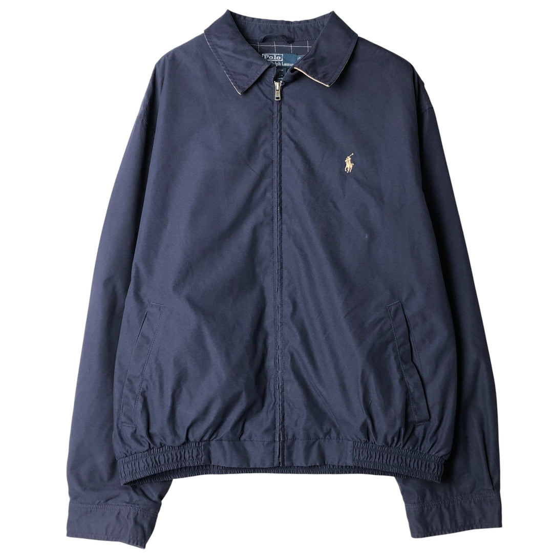 Ralph Lauren POLO by Ralph Lauren Swing Top Sports Jacket Men's L size polyester navy blue type Vintage Second Hand