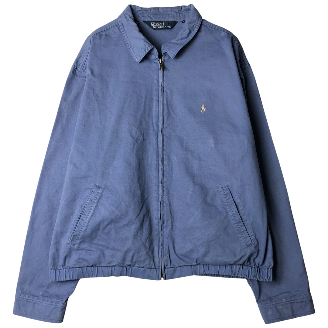 Ralph Lauren POLO by Ralph Lauren Swing Top Sports Jacket Men's XL cotton blue type Vintage Second Hand