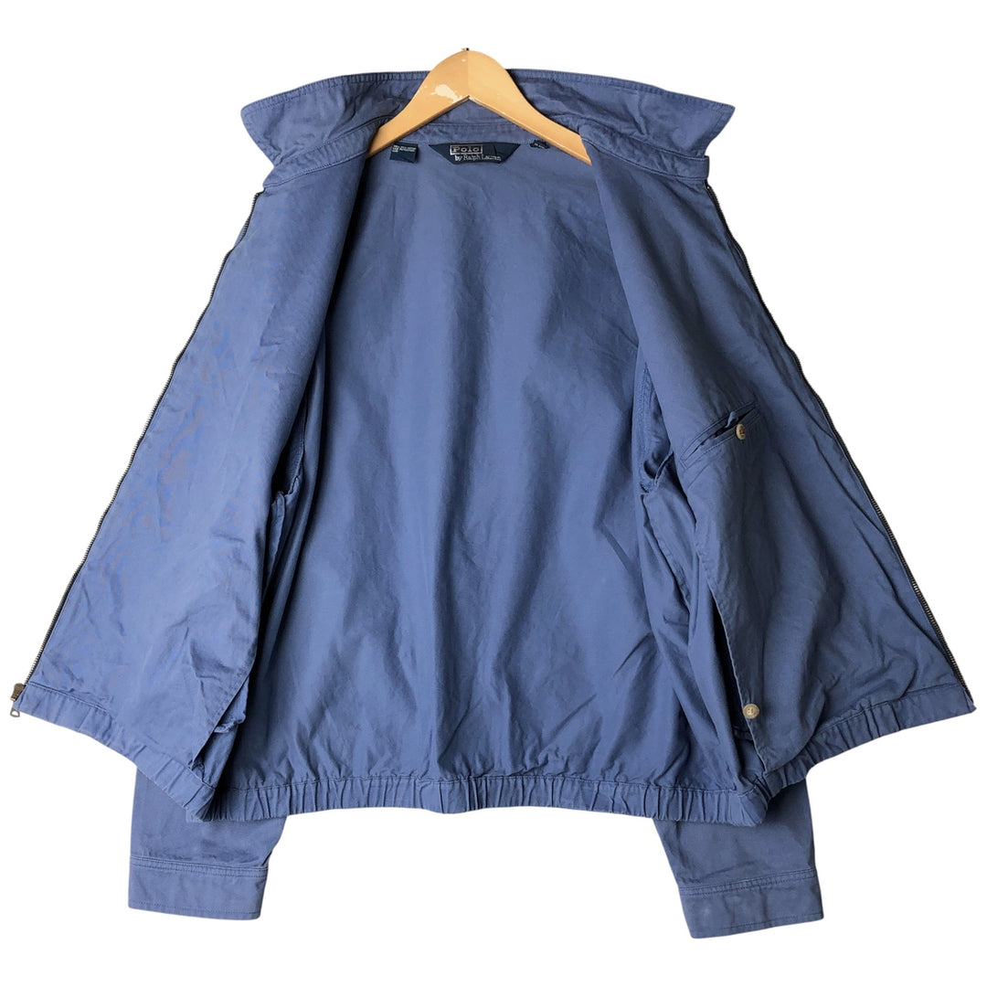Ralph Lauren POLO by Ralph Lauren Swing Top Sports Jacket Men's XL cotton blue type Vintage Second Hand