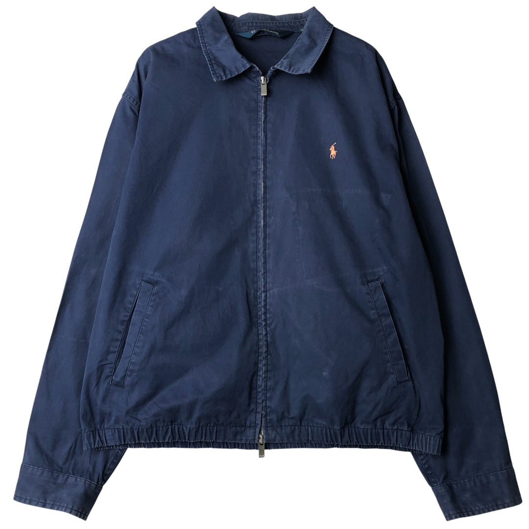 Ralph Lauren POLO by Ralph Lauren Swing Top Sports Jacket Men's L size cotton navy blue type Vintage Second Hand