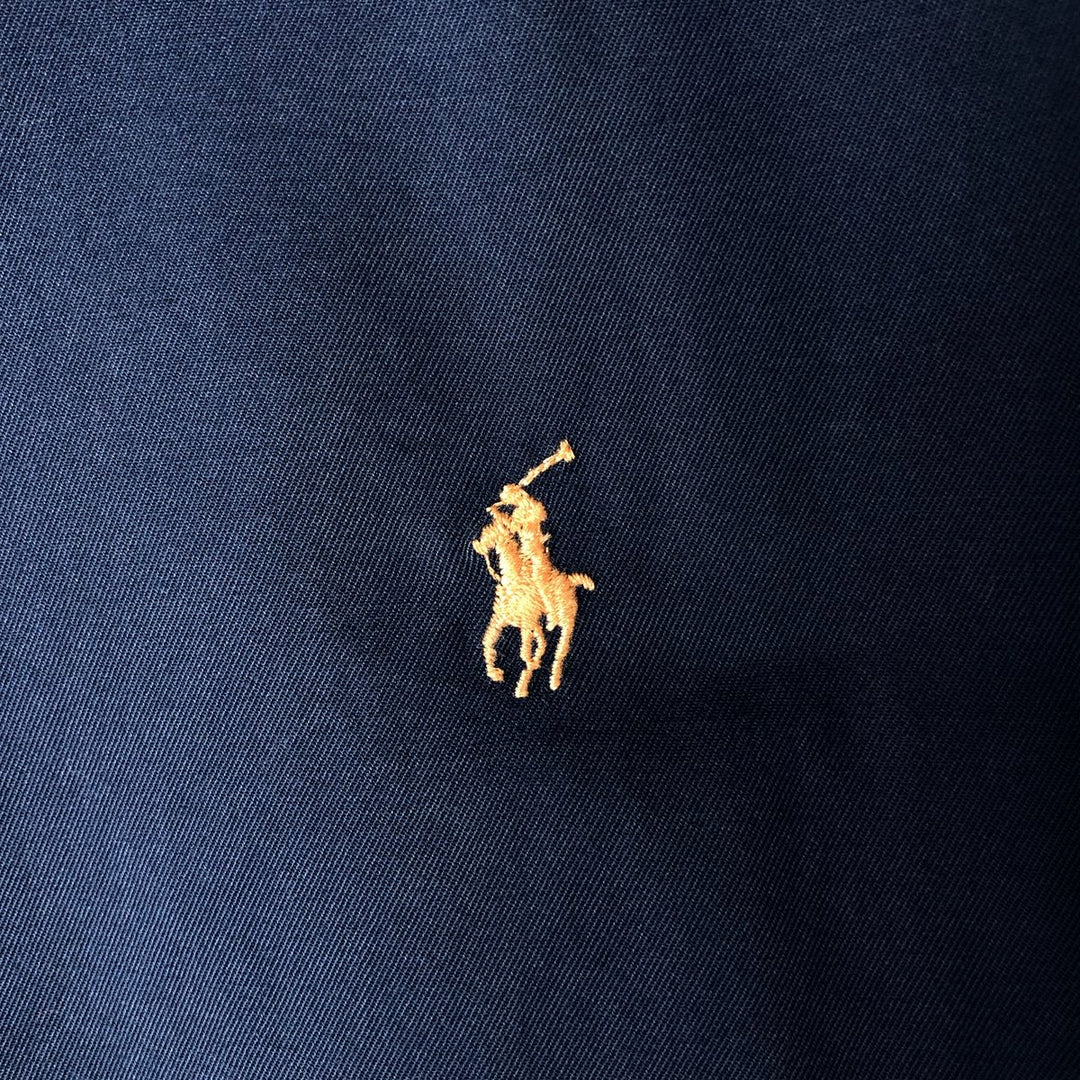 Ralph Lauren POLO by Ralph Lauren Swing Top Sports Jacket Men's L size cotton navy blue type Vintage Second Hand