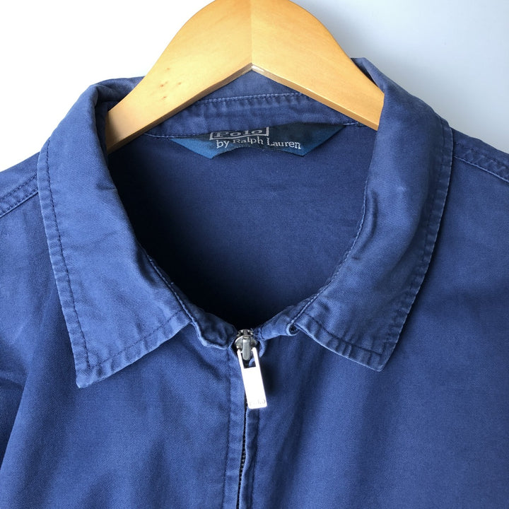 Ralph Lauren POLO by Ralph Lauren Swing Top Sports Jacket Men's L size cotton navy blue type Vintage Second Hand