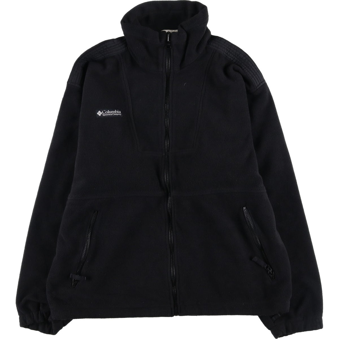 90s-00'S Vintage Columbia Fleece Jacket, Men's Size Small polyester black type Vintage Second Hand