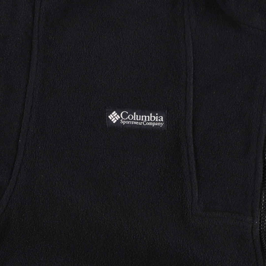 90s-00'S Vintage Columbia Fleece Jacket, Men's Size Small polyester black type Vintage Second Hand