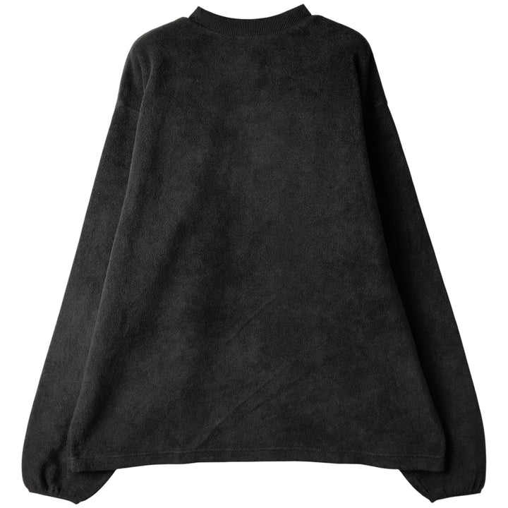 2000'S Adidas fleece sweatshirt, men's size XL polyester black type Vintage Second Hand