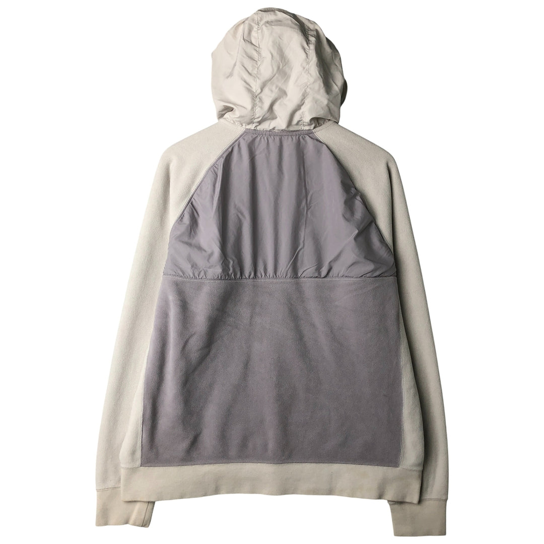 Nike Women's Large Fleece Full-Zip Hoodie polyester gray type Vintage Second Hand