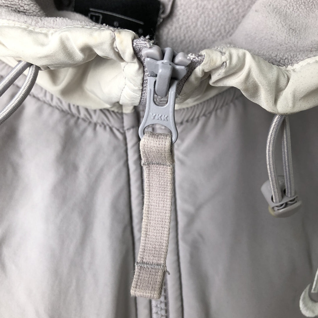 Nike Women's Large Fleece Full-Zip Hoodie polyester gray type Vintage Second Hand