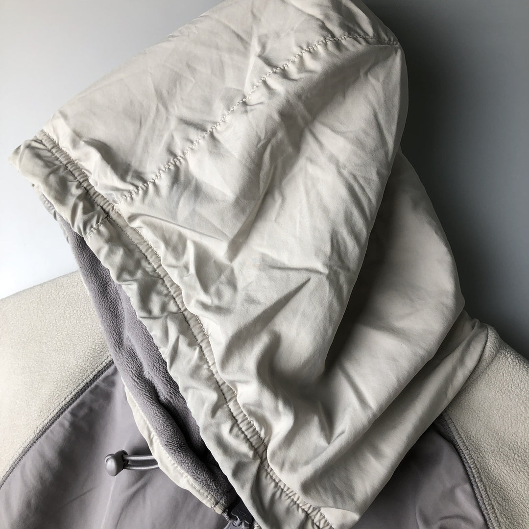 Nike Women's Large Fleece Full-Zip Hoodie polyester gray type Vintage Second Hand