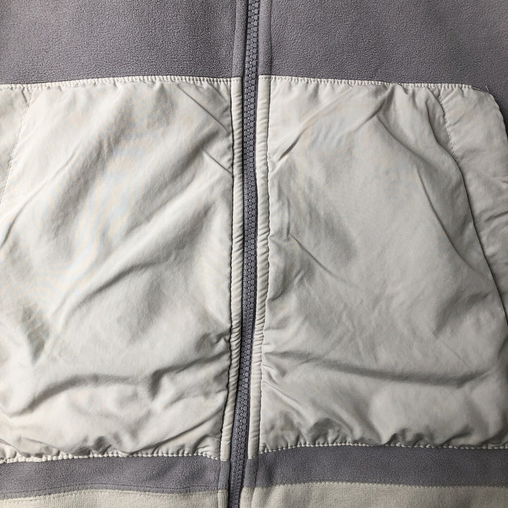 Nike Women's Large Fleece Full-Zip Hoodie polyester gray type Vintage Second Hand