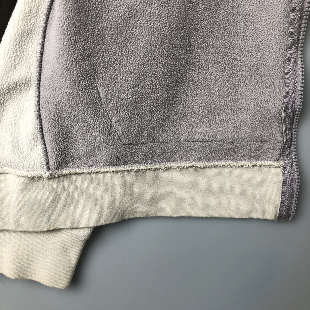 Nike Women's Large Fleece Full-Zip Hoodie polyester gray type Vintage Second Hand