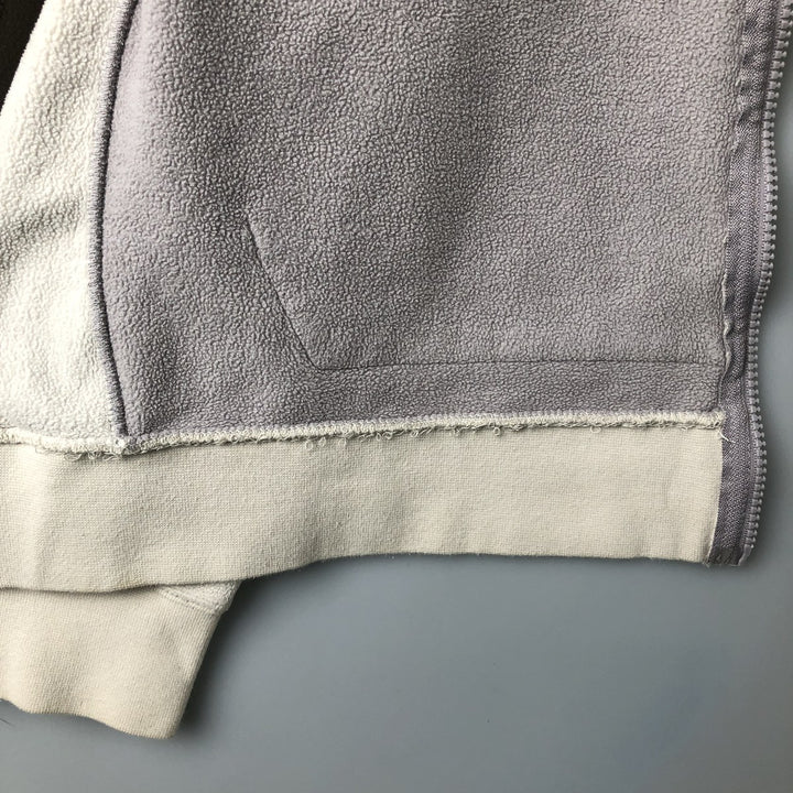 Nike Women's Large Fleece Full-Zip Hoodie polyester gray type Vintage Second Hand