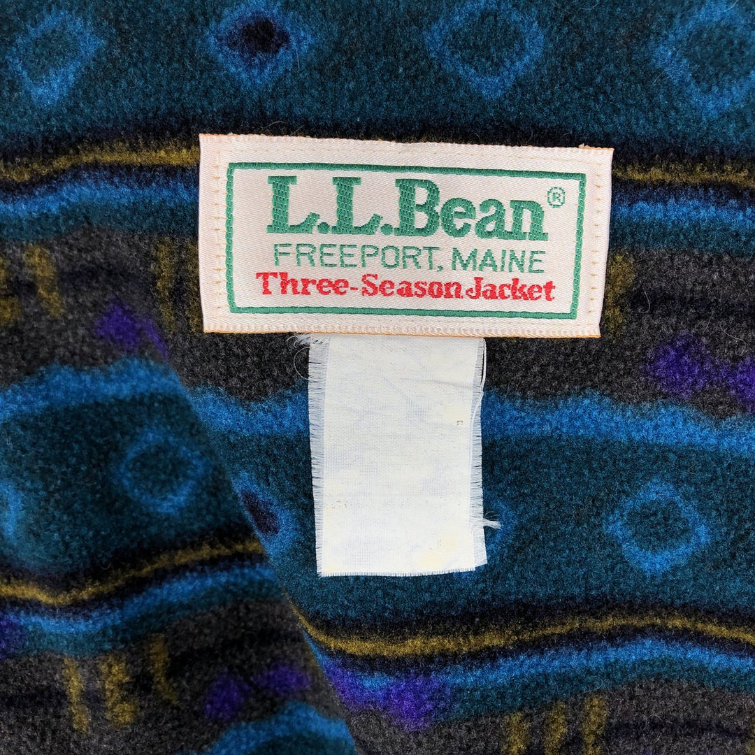Vintage LLBean Three-Season Jacket from the 1980'S and 1990s, Men's Size Medium unclear blue type Vintage Second Hand
