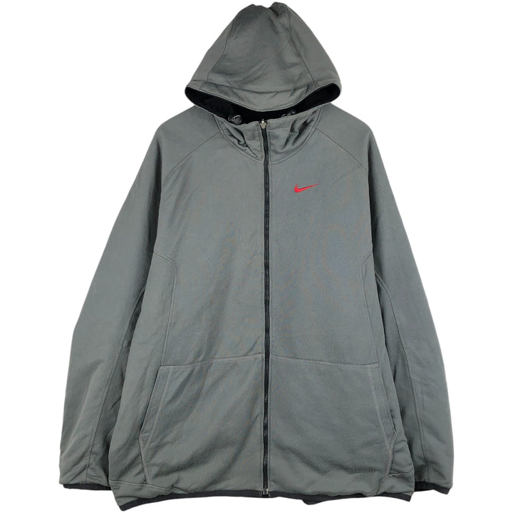 00'S Nike reversible nylon parka, men's XL size Nylon black type Vintage Second Hand