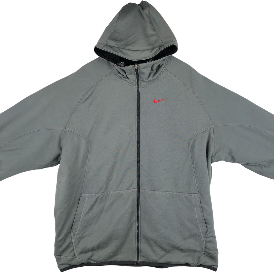 00'S Nike reversible nylon parka, men's XL size Nylon black type Vintage Second Hand