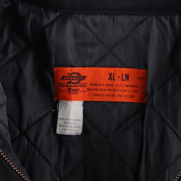 Dickies padded work jacket, men's size XL polyester black type Vintage Second Hand