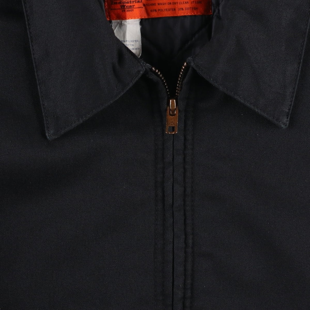 Dickies padded work jacket, men's size XL polyester black type Vintage Second Hand