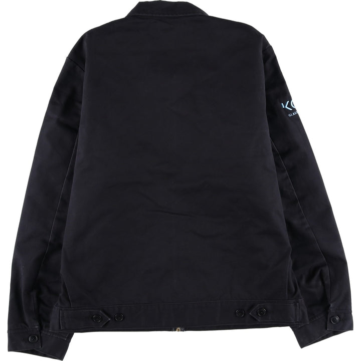 Dickies padded work jacket, men's size L polyester black type Vintage Second Hand