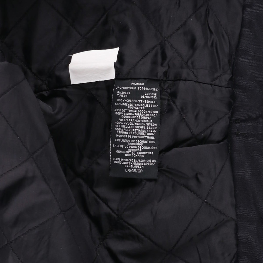 Dickies padded work jacket, men's size L polyester black type Vintage Second Hand