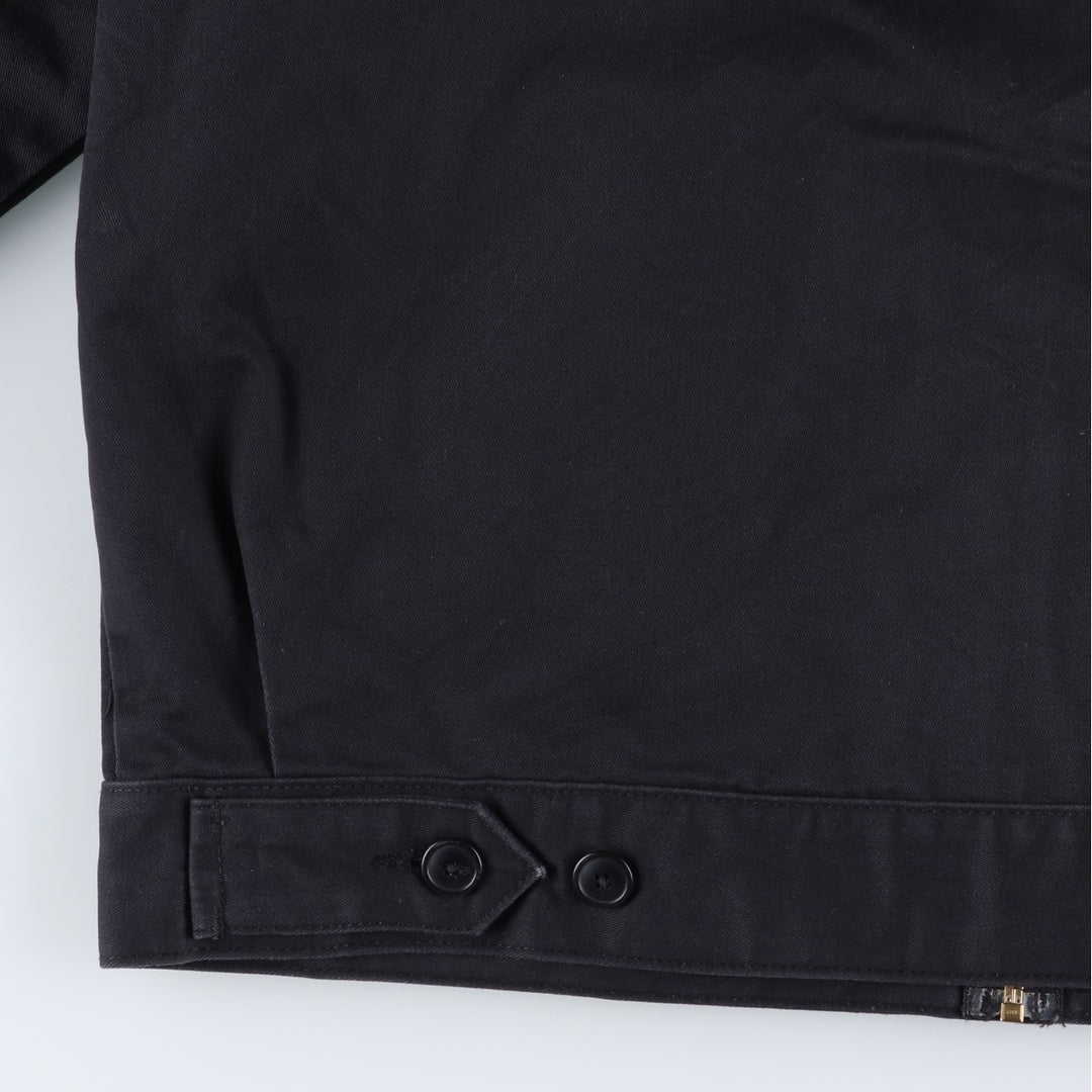 Dickies padded work jacket, men's size L polyester black type Vintage Second Hand