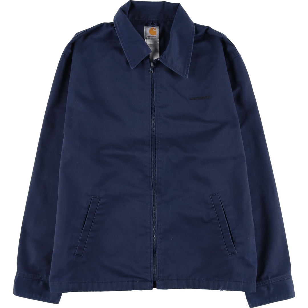 Carhartt Work Jacket, Men's XL polyester navy blue type Vintage Second Hand