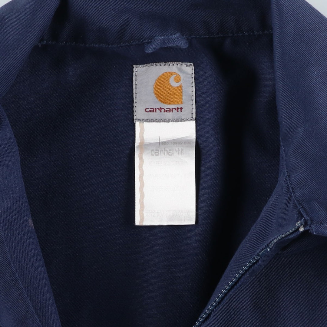 Carhartt Work Jacket, Men's XL polyester navy blue type Vintage Second Hand