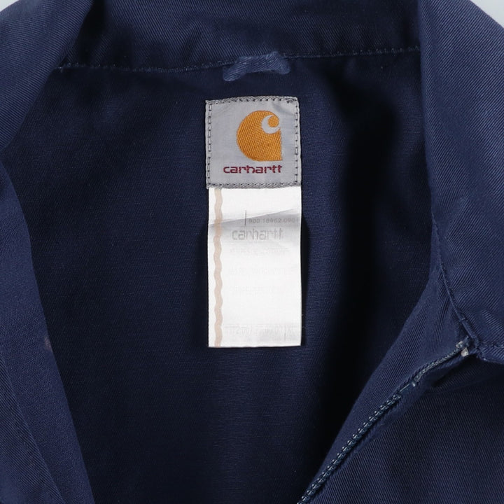 Carhartt Work Jacket, Men's XL polyester navy blue type Vintage Second Hand