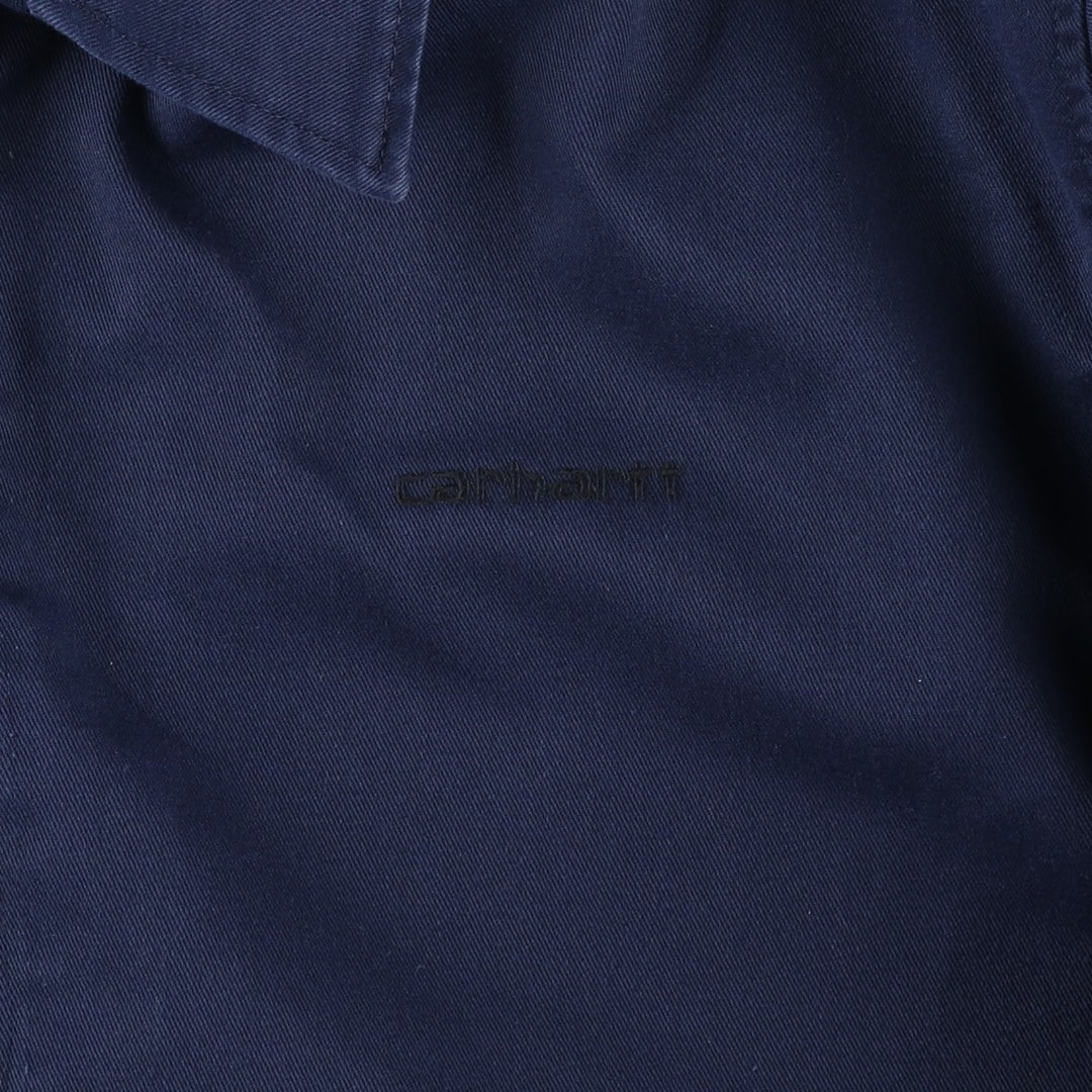 Carhartt Work Jacket, Men's XL polyester navy blue type Vintage Second Hand