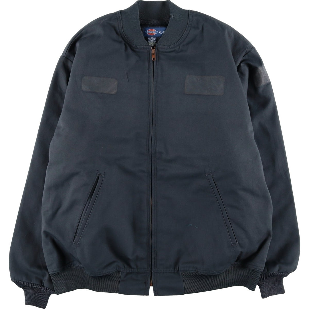 Dickies padded work jacket, men's size XL polyester Charcoal Vintage Second Hand