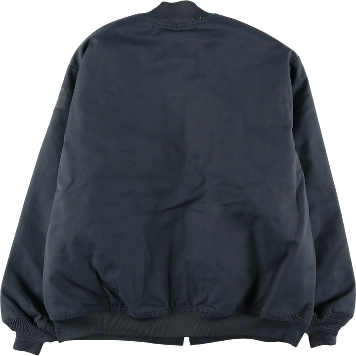 Dickies padded work jacket, men's size XL polyester Charcoal Vintage Second Hand