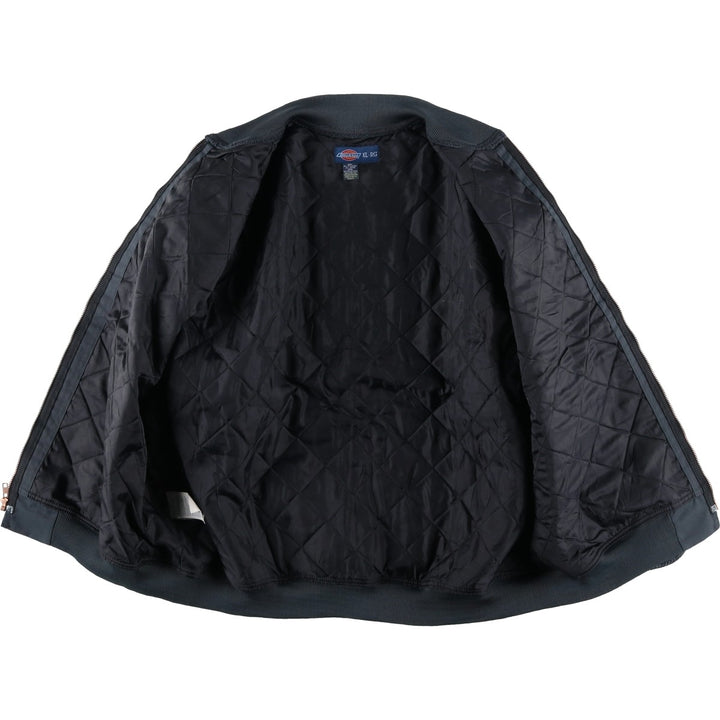 Dickies padded work jacket, men's size XL polyester Charcoal Vintage Second Hand