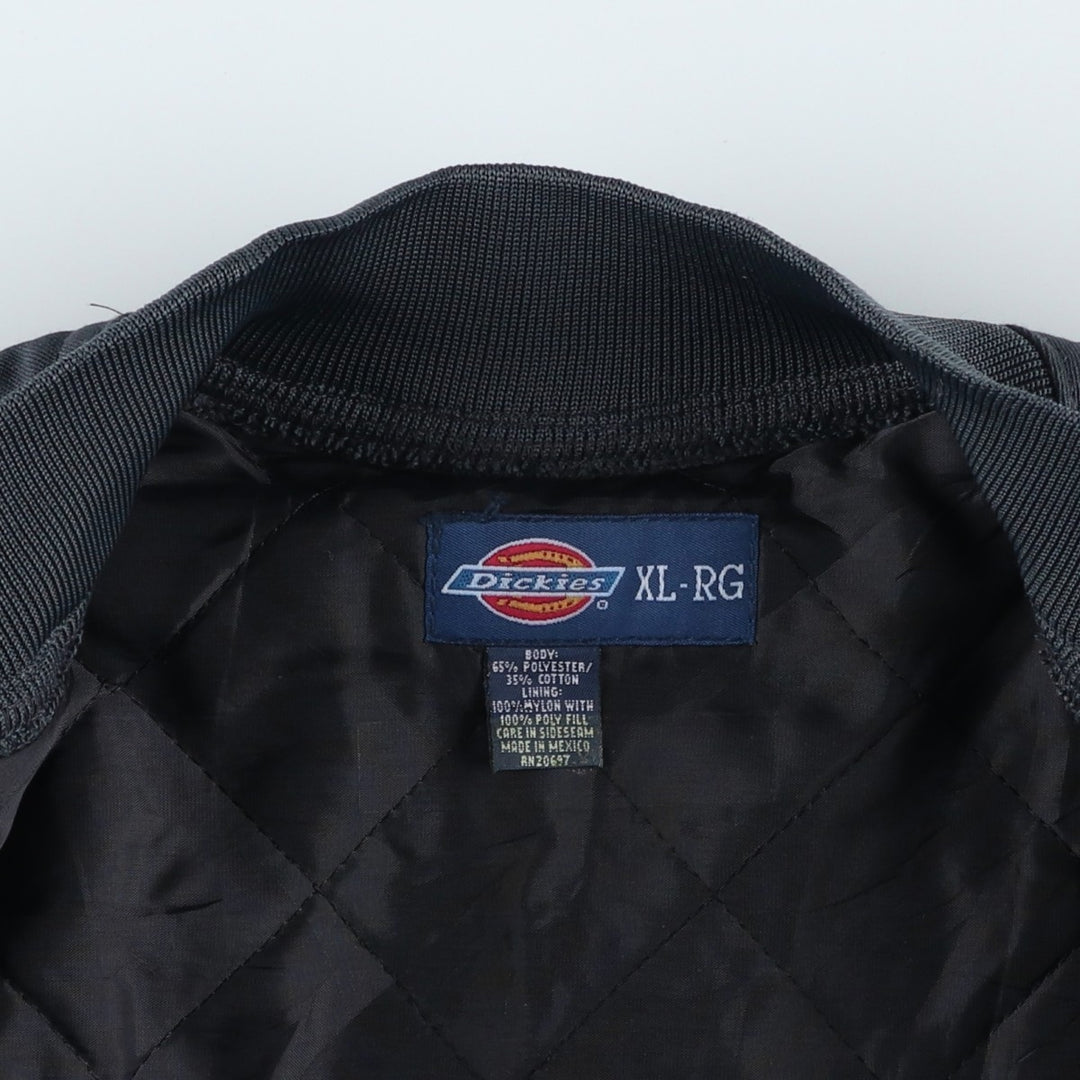 Dickies padded work jacket, men's size XL polyester Charcoal Vintage Second Hand