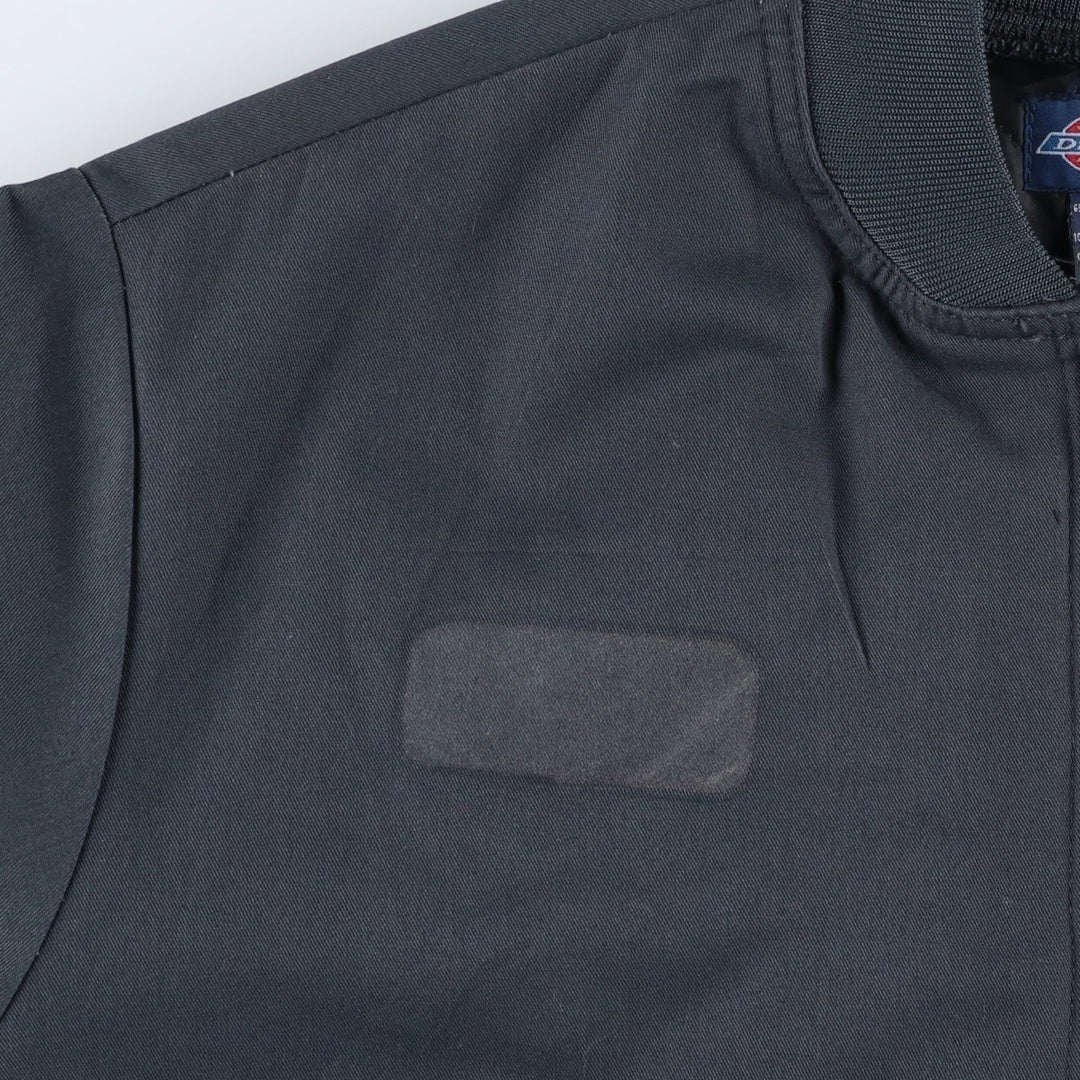 Dickies padded work jacket, men's size XL polyester Charcoal Vintage Second Hand