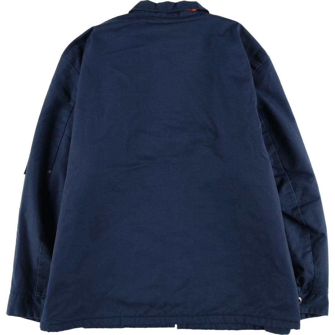 Vintage 70s-80'S Red Kap padded work jacket, made in the USA, men's size XL polyester navy blue type Vintage Second Hand