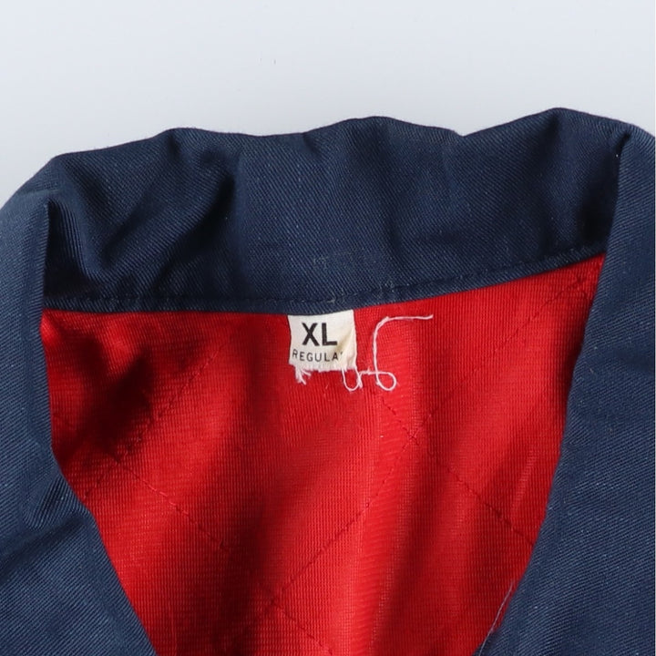 Vintage 70s-80'S Red Kap padded work jacket, made in the USA, men's size XL polyester navy blue type Vintage Second Hand