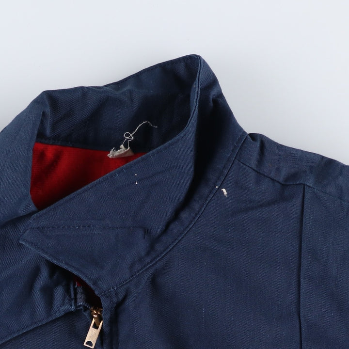 Vintage 70s-80'S Red Kap padded work jacket, made in the USA, men's size XL polyester navy blue type Vintage Second Hand