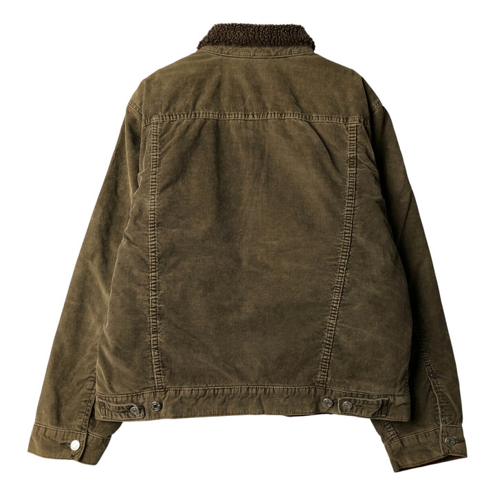 2000'S GAP padded corduroy boa jacket, men's size L cotton Khaki type Vintage Second Hand
