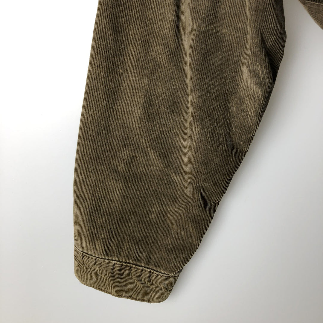 2000'S GAP padded corduroy boa jacket, men's size L cotton Khaki type Vintage Second Hand