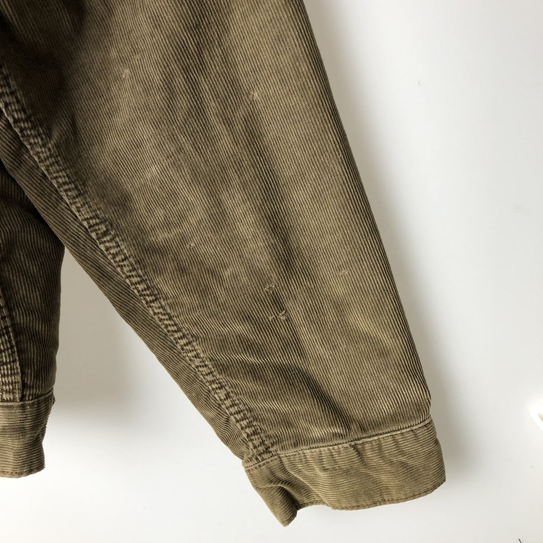 2000'S GAP padded corduroy boa jacket, men's size L cotton Khaki type Vintage Second Hand