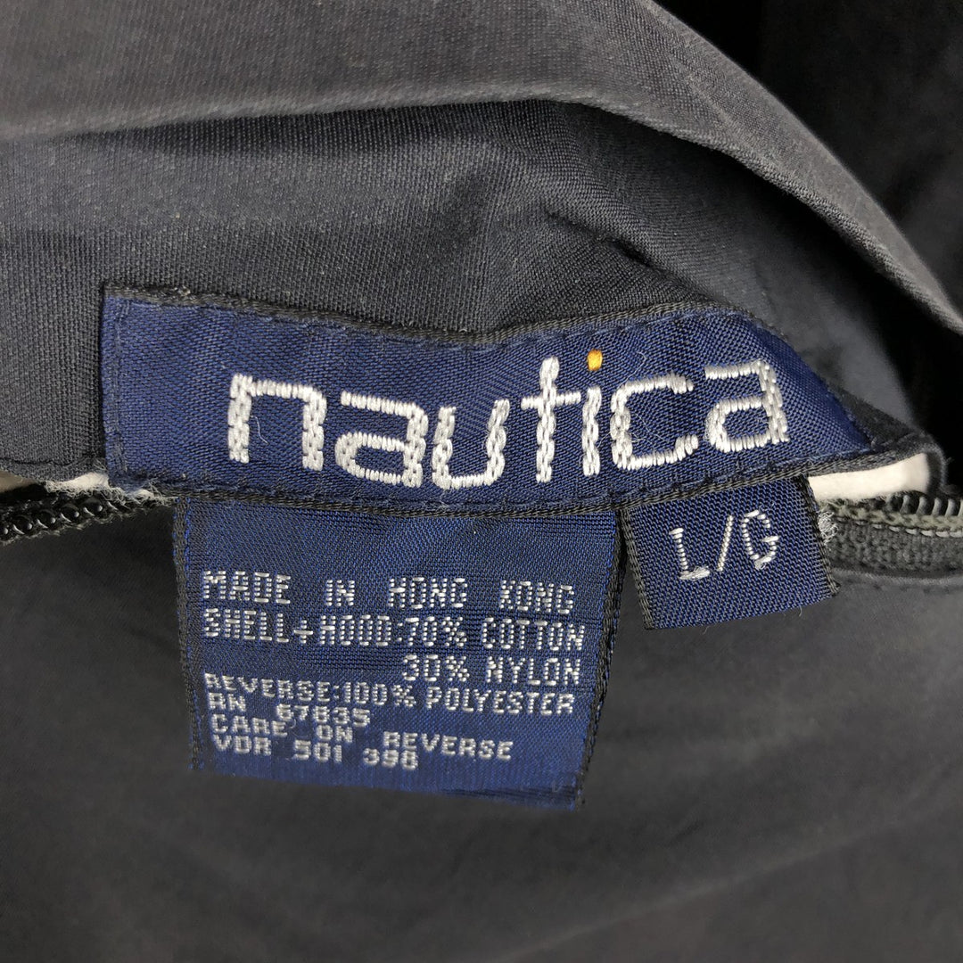 90'S Vintage Nautica Reversible Sailing Jacket, Men's Size L cotton black type Vintage Second Hand