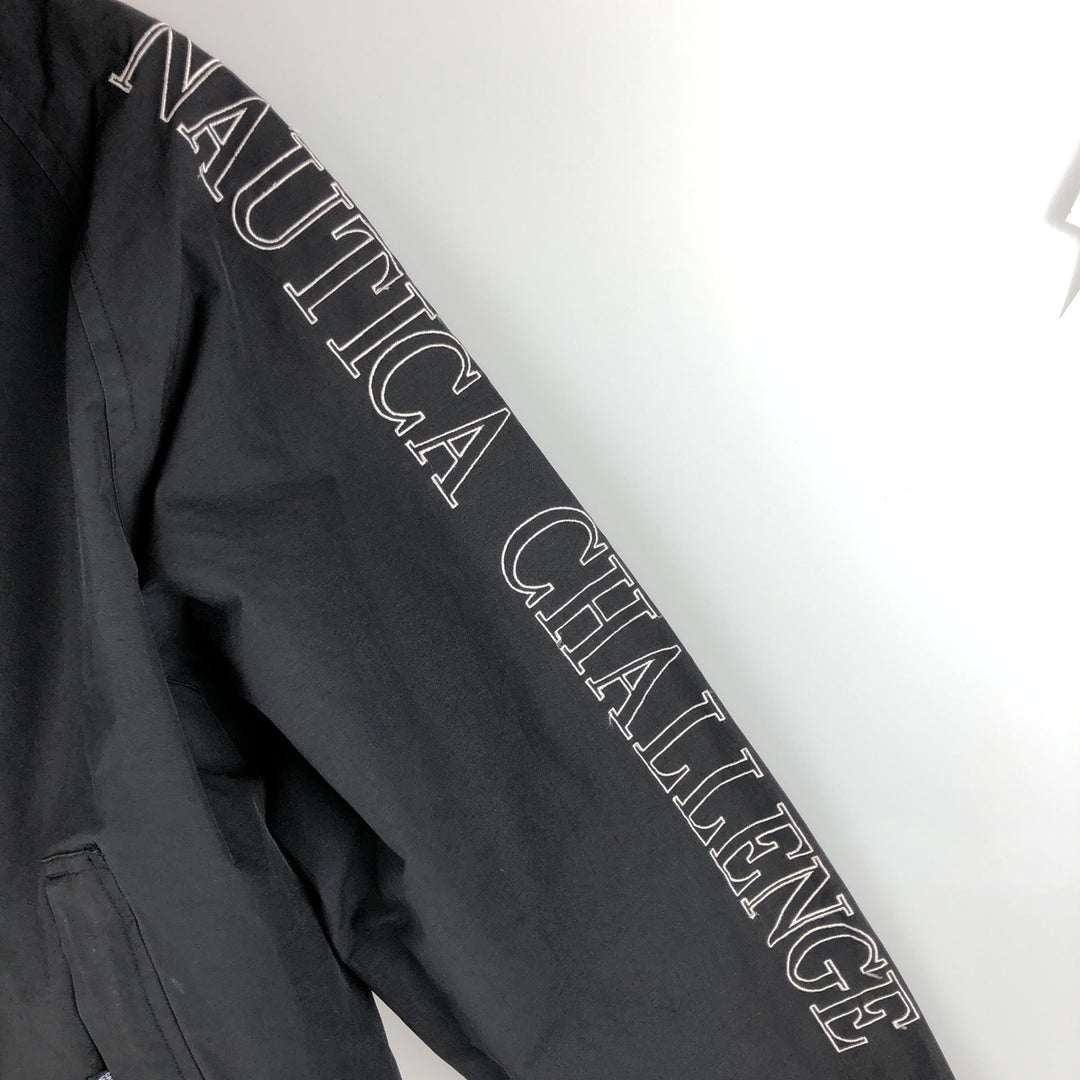 90'S Vintage Nautica Reversible Sailing Jacket, Men's Size L cotton black type Vintage Second Hand