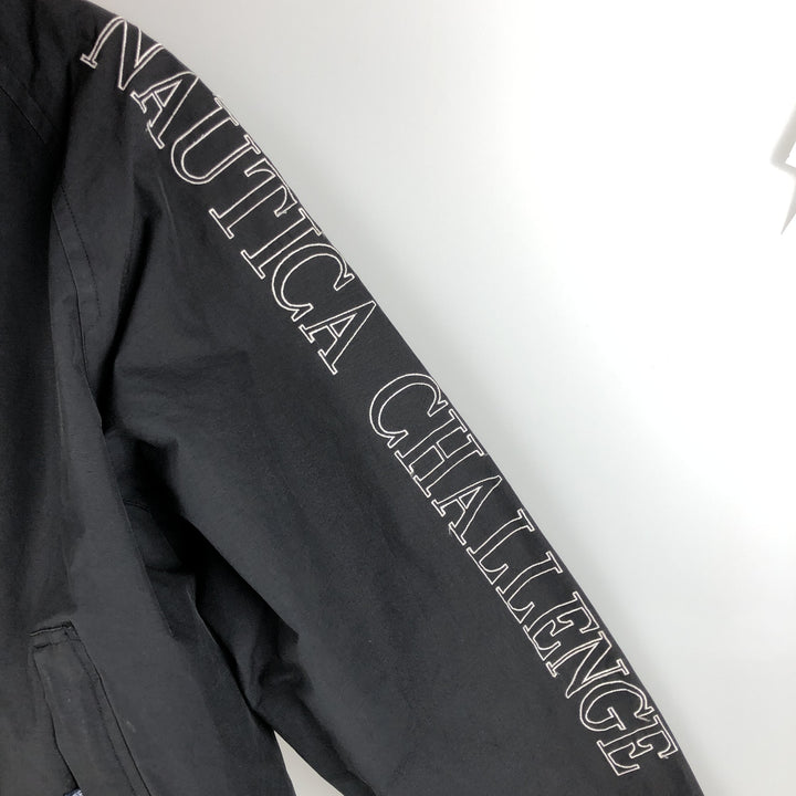 90'S Vintage Nautica Reversible Sailing Jacket, Men's Size L cotton black type Vintage Second Hand