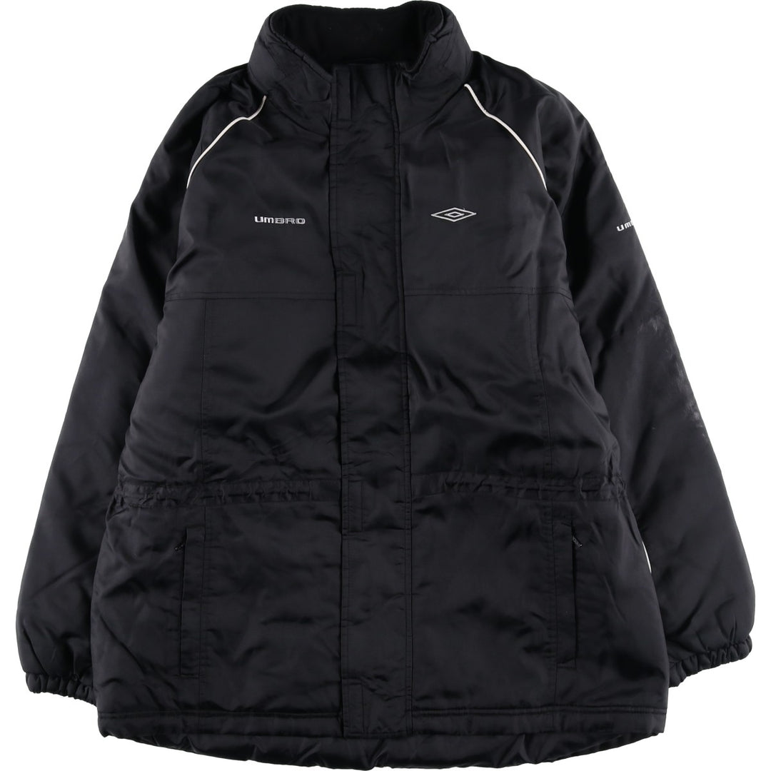 2000'S Umbro padded puffer jacket, men's size M Nylon black type Vintage Second Hand