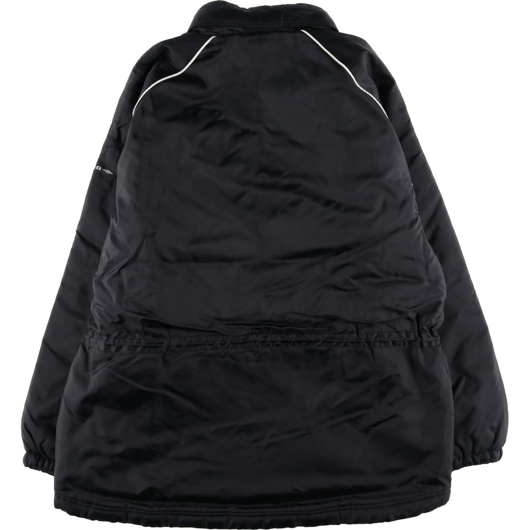 2000'S Umbro padded puffer jacket, men's size M Nylon black type Vintage Second Hand