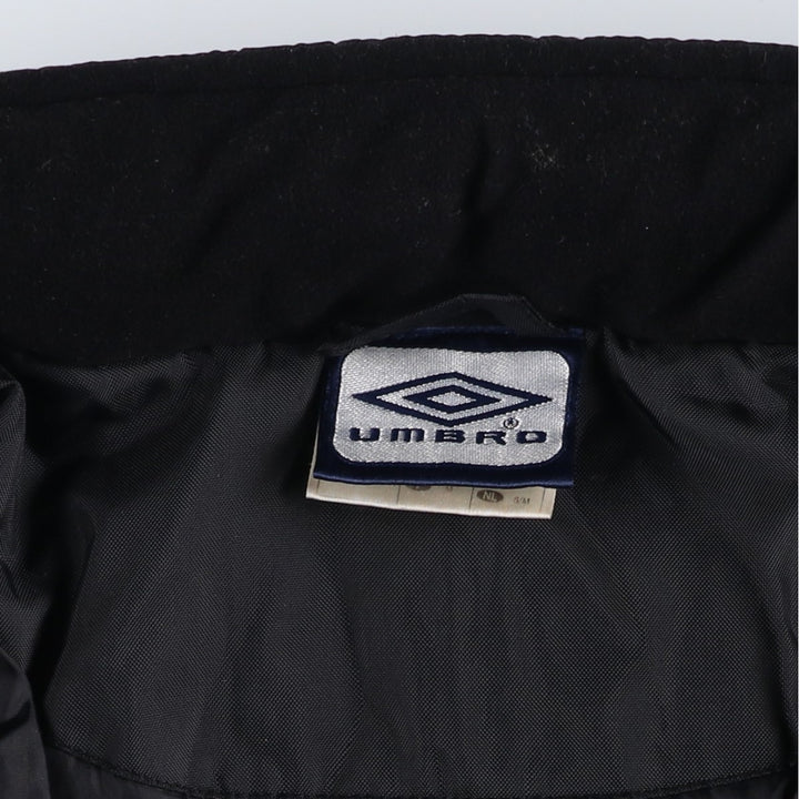 2000'S Umbro padded puffer jacket, men's size M Nylon black type Vintage Second Hand